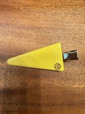 Yellow Triangular Statement Hair Clip